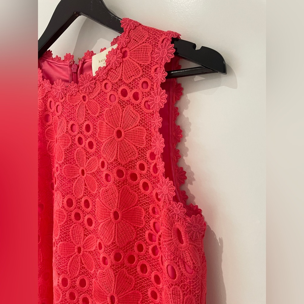 Kate Spade Pink Floral Lace Shift Dress – Feminine and Effortlessly Elegant